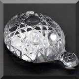 G03. Waterford Crystal turtle paperweight. 